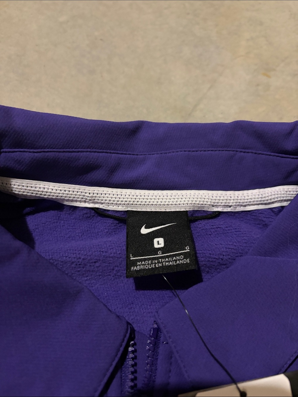 LSU Tigers Nike Full Zip Purple Jacket - Picture 3 of 4